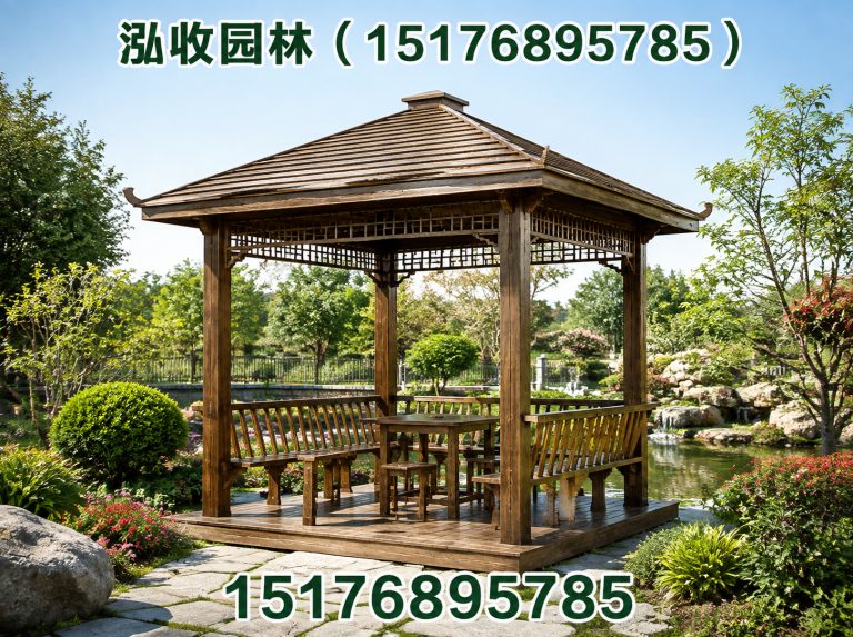 琼中防腐木展示图